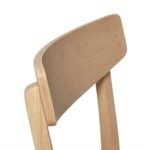 Outlet - Wooden Dining Chairs - Set of 2 - Pale Oak Colour - Image 6