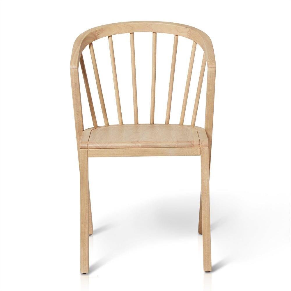 outlet wooden spindle dining chairs set of 2 pale oak laura james 2 Home Retail
