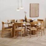 Outlet - Faye Wooden Woven Chairs Set of 2 - Oak
