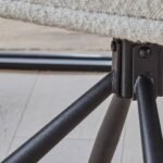 Outlet - Parker Boucle Office Chair -  Black Metal Legs - Image 3