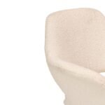 Parker Boucle Office Swivel Chair -  Black Metal Legs - Image 11