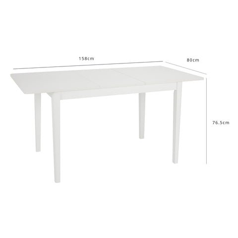 Paul White Dining Table - Extendable - Large