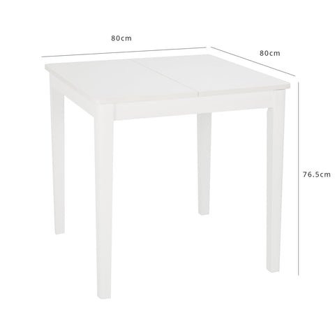 Outlet - Paul White Dining Table - Extendable - Small 1 Outlet - Paul White Dining Table - Extendable - Small