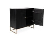 Rayna 2 Door Small Sideboard - Jet Black - Image 13