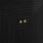 Rayna 2 Door Small Sideboard - Jet Black - Image 6