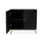 Rayna 2 Door Small Sideboard - Jet Black - Image 9