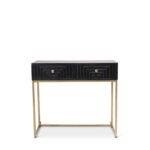 Outlet - Rayna Black Mango Wood 2 Drawer Console Table - Image 10