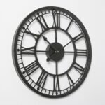 Riseley Small Skeleton Wall Clock - Black