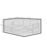 Small Conversation Set Garden Furniture Cover - Eaden - Halston - Cote - Aria - Harrelson  Indra  & Rowan Sets - Image 9