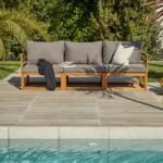 Rowan 3 Seater Wooden Garden Sofa Set