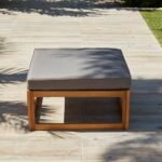 Rowan 7 Seater Wooden Garden Corner Sofa Set - Grey - Image 2
