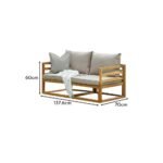 Outlet - Rowan Wooden Garden 2 Seater Garden Sofa - Natural - Image 6