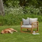 Outlet - Rowan Wooden Garden Armchair - Natural