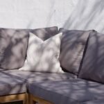 Rowan 5 Seater Wooden Garden Corner Sofa - Grey - Image 3