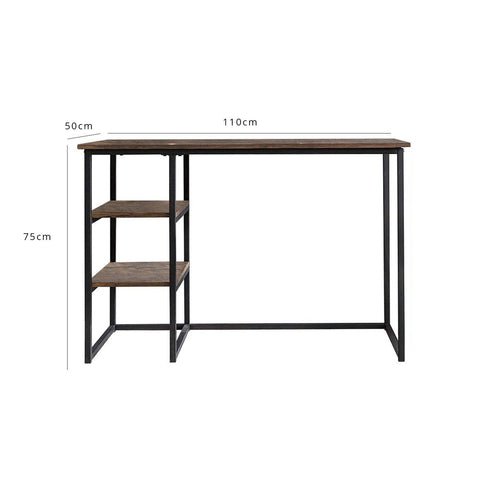 Sheffield Industrial Desk with Shelves