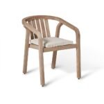 Shiro 4 Seater Round Wooden Garden Dining Set with Shiro Dining Chairs - 120cm - Image 10