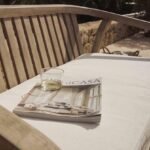 Charlotte 6 Seater Wooden Garden Dining Set with Shiro Cushioned Benches - Image 5