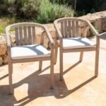 Shiro Garden Armchair Seat Cushion - Linen