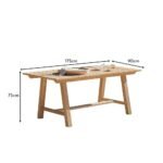 Outlet - Shiro Wooden Rectangular Garden Dining Table - Image 7
