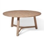 Shiro Wooden Round Garden Dining Table - 160cm - Image 4