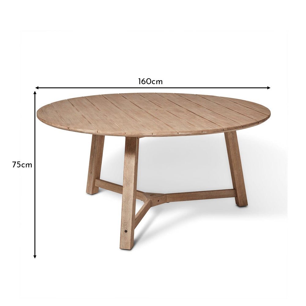 Outlet - Shiro Wooden Round Garden Dining Table - 160Cm 1 shiro 160cm table 33b6ae1d aa4e 4e05 a288 596eb2013978 Outlet - Shiro Wooden Round Garden Dining Table - 160Cm