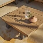 Shiva Garden Corner Sofa Set with Cream LED Premium Parasol - Stone - Image 5