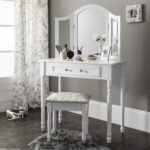 Sienna White Dressing Table with Mirror & Stool