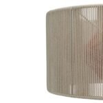 Sirana White Cotton & Burnt Orange Jute Pendant - Image 5