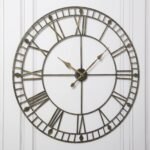 Riseley Large Skeleton Wall Clock - Black & Gold