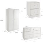 Stevie Wardrobe & Drawers Set - White - Image 14