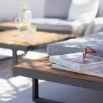 Thea Garden Corner Sofa Set with Grey Parasol - Image 3