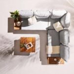 Thea Garden Corner Sofa Set with Grey Parasol - Image 7