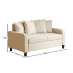 Outlet - Tracy 2 Seater Sofa, Oatmeal - Image 8