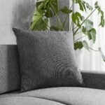 Tracy Corner Sofa - Grey Linen with Black Legs - Image 12