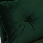 Una 2 Seater Double Sofa Bed - Green Velvet - Image 5