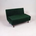 Una 2 Seater Double Sofa Bed - Green Velvet - Image 8