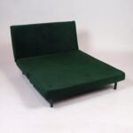 Una 2 Seater Double Sofa Bed - Green Velvet - Image 9