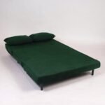 Una 2 Seater Double Sofa Bed - Green Velvet - Image 10