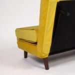 Outlet - Una Double Sofa Bed - Yellow - Velvet - Image 7