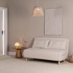 Outlet - Una Double Teddy Sprung Sofa Bed - Warm White - Image 2