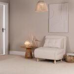 Una Single Sofa Bed - White Teddy - Image 7
