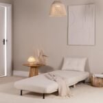 Una Single Sofa Bed - White Teddy - Image 2