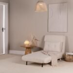 Una Single Sofa Bed - White Teddy - Image 6