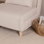 Una Single Sofa Bed - White Teddy - Image 3