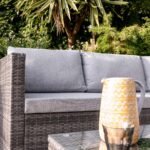 Weston Outlet - 4 Seater Rattan Corner Sofa Set - Grey Weave - Image 4