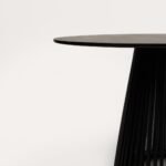 Willow Black Dining Table Set - 4 Seater - Freya Blue Dining Chairs - Black Oak Legs - Image 6