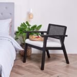 Willow Armchair Stained Black - Image 3