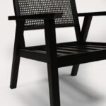 Willow Armchair Stained Black - Image 4