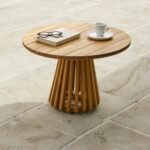 Outlet - Willow Wooden Garden Coffee Table - White Acacia