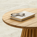 Willow Wooden Garden Coffee Table - White Acacia - Image 3